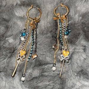 Betsey Johnson Hoop with Charms